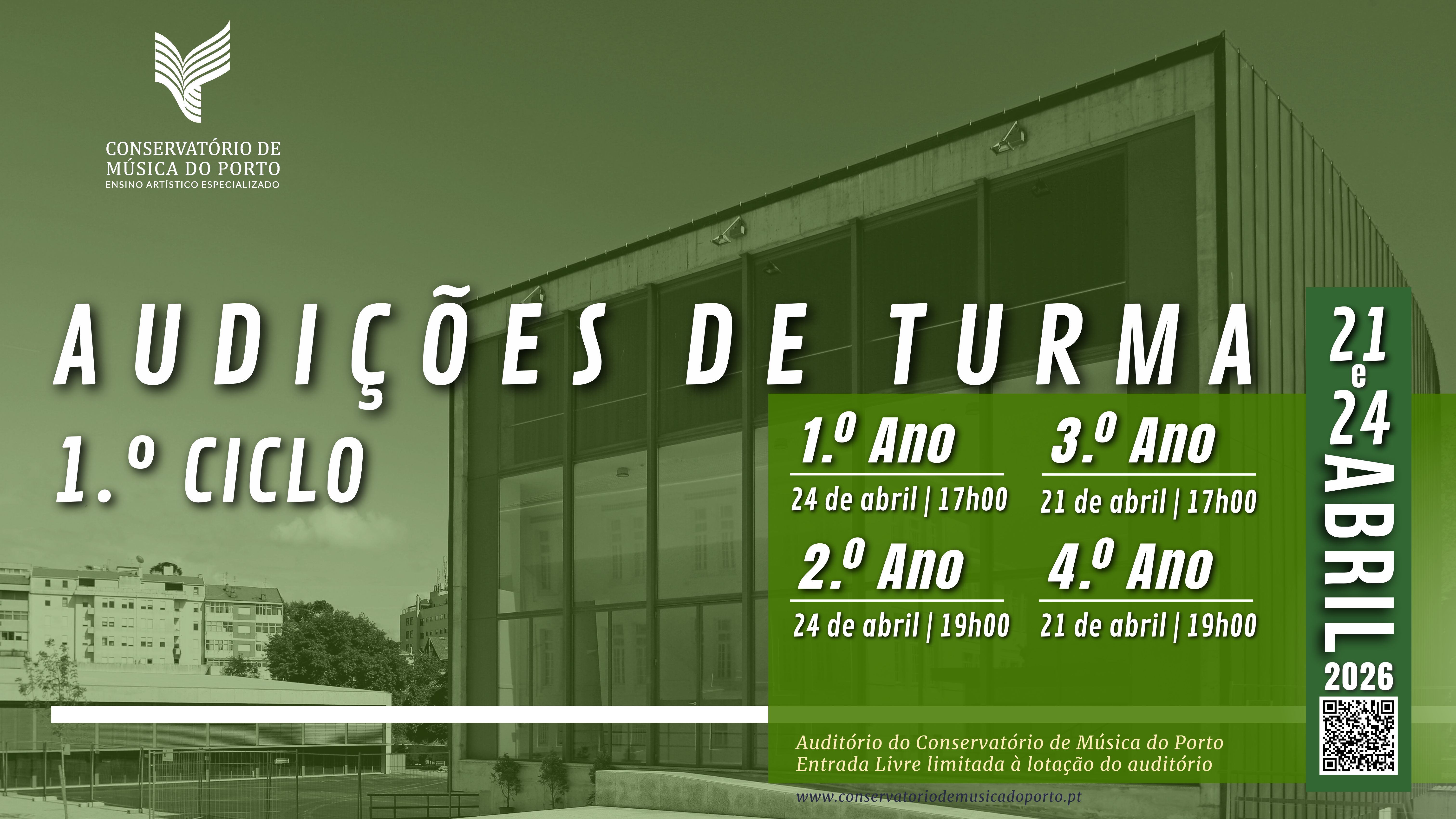 Audições de Turma 1.º Ciclo