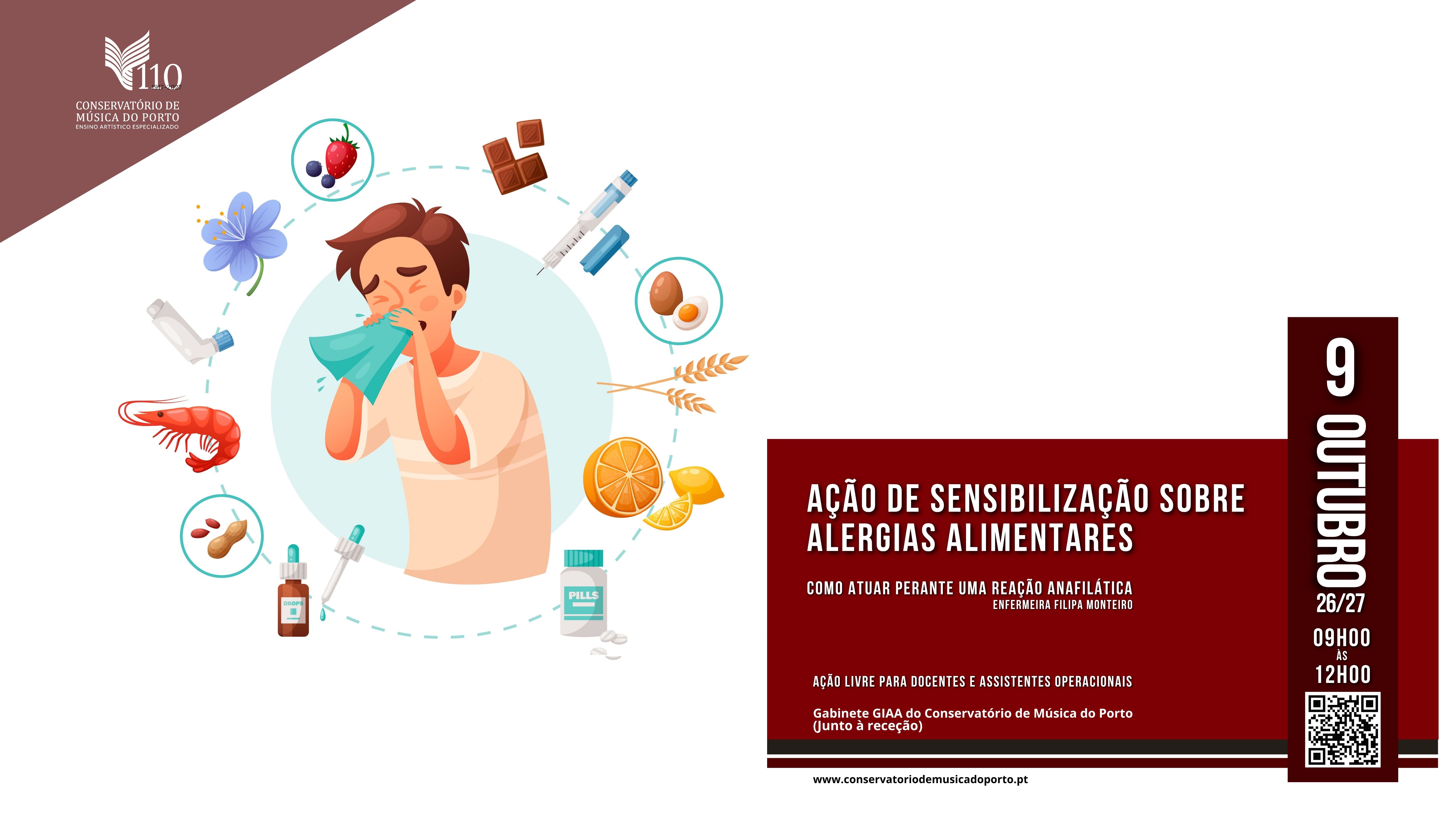 Ação de sensibilização sobre alergias alimentares